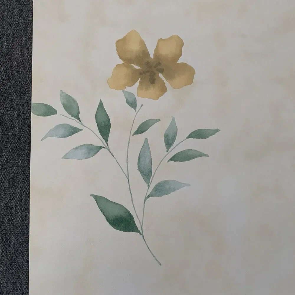 Waverly Vintage Floral Early 2000s Botanical Wallpaper 20.5 x 11 yds.